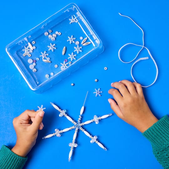 Creativity for Kids® Beaded Snowflake Ornaments